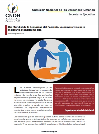 Día Mundial de la Seguridad del Paciente, un compromiso para mejorar la atención médica