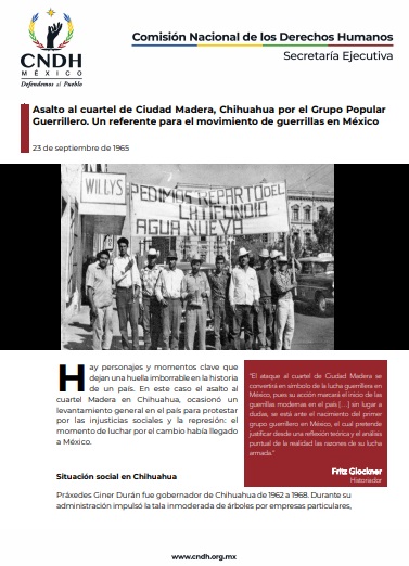 Asalto al cuartel de Ciudad Madera, Chihuahua por el Grupo Popular Guerrillero. Un referente para el movimiento de guerrillas en México