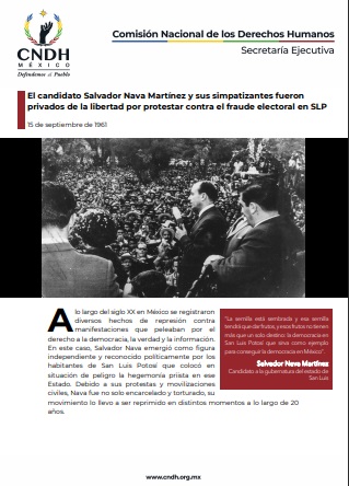El candidato Salvador Nava Martínez y sus simpatizantes fueron privados de la libertad por protestar contra el fraude electoral en SLP