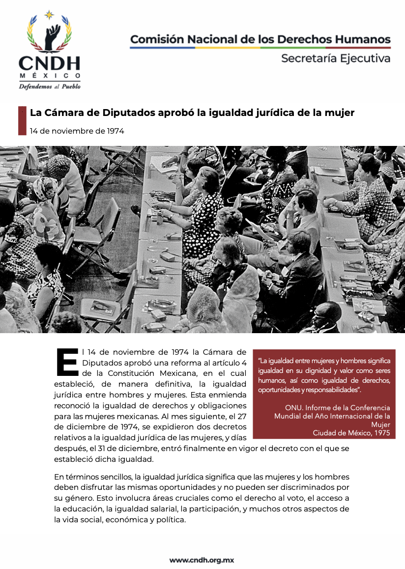 La Cámara de Diputados aprobó la igualdad jurídica de la mujer