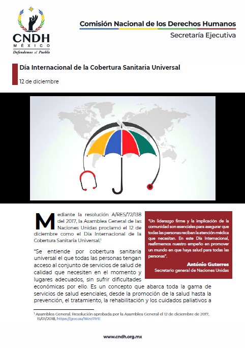 Día Internacional de la Cobertura Sanitaria Universal
