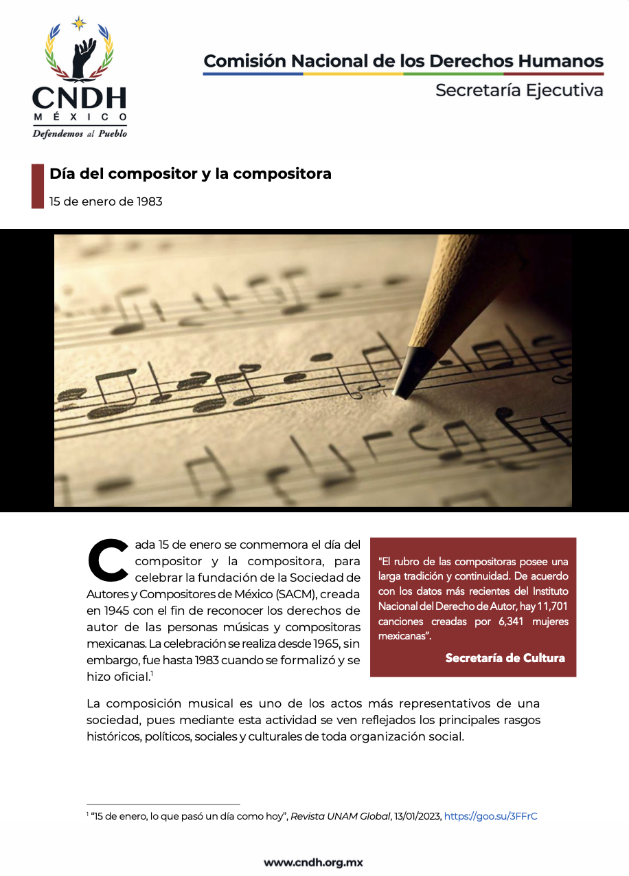 Día del compositor y la compositora