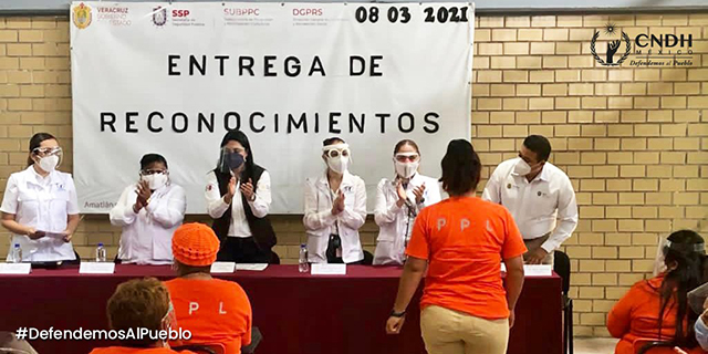 CNDH visitó Cereso en Veracruz para verificar las condiciones en las que viven las mujeres privadas de la libertad