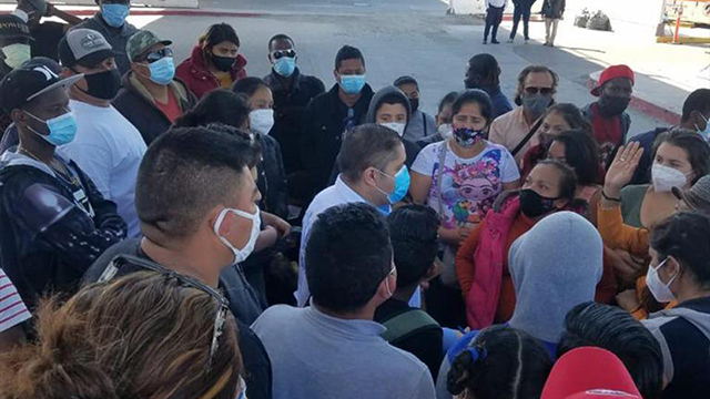 CNDH Solicitó medidas cautelares a autoridades de Baja California y federales a favor de personas migrantes que habitan en el Campamento “El Chaparral” 
