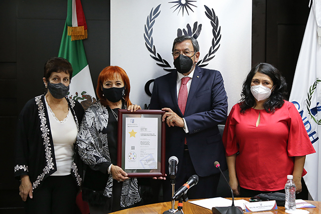 CNDH Recibe Certificación de la Norma Mexicana NMX-R-025-SCFI-2015 en materia de Igualdad Laboral y no Discriminación