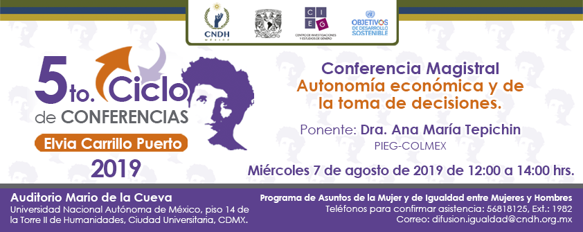 Conferencia Magistral. Ciclo de confererencias Elvia Carrillo Puerto