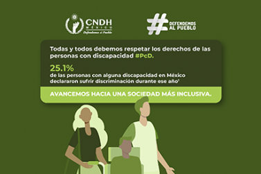 Todas y todos debemos respetar los derechos de las personas con discapacidad #PcD.