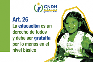 La educación es un derecho de todos y debe ser gratuita por lo menos en el nivel básico