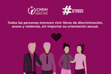 Todas las personas merecen vivir libres de discriminación, acoso y violencia, sin importar su orientación sexual.