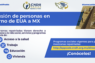 Inclusión de personas en retorno de EUA a MX