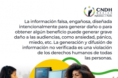 La información falsa, engañosa, diseñada intencionalmente para generar daño o para obtener algún beneficio puede generar grave daño a las audiencias, como ansiedad, pánico, miedo, etc.