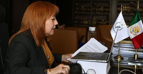La presidenta de la CNDH, Rosario Piedra Ibarra, presentó el informe anual de actividades 2020 ante la Comisión Permanente del Congreso de la Unión