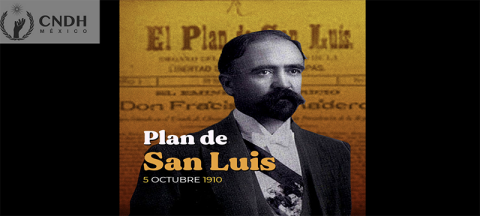Se promulga el Plan de San Luis Potosí con el lema: “Sufragio Efectivo. No Reelección”