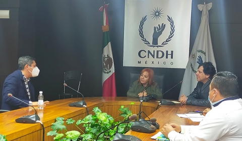 CNDH da seguimiento a los compromisos acordados con víctimas de desplazamiento forzado en Tierra Blanca Copala, Oaxaca