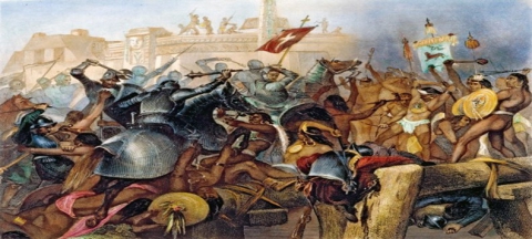 Batalla de la noche victoriosa para los aztecas durante la invasión española.   30 de junio