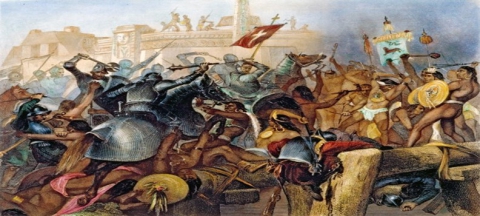 Batalla de la noche victoriosa para los aztecas durante la invasión española. 30 de junio