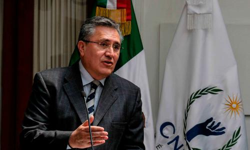 Entrevista al Presidente de la Comisión Nacional de los Derechos Humanos, Luis Raúl González Pérez, posterior a la Inauguración del Foro Personas con Discapacidad