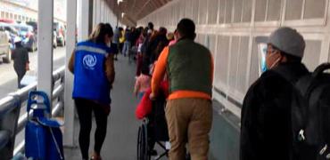 CNDH acompañó a migrantes que pidieron asilo en Estados Unidos 