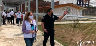 CNDH verifica cumplimiento de recomendación emitida por condiciones del centro de reinserción femenil en Tapachula, Chiapas.