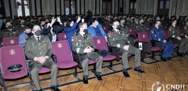 Clausura de los cursos de capacitación en materia de DDHH proporcionados a elementos de la SEDENA