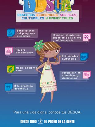 Para una vida digna, conoce tus DESCA. Infografía I