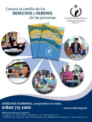 Cartilla de los derechos y deberes de las personas