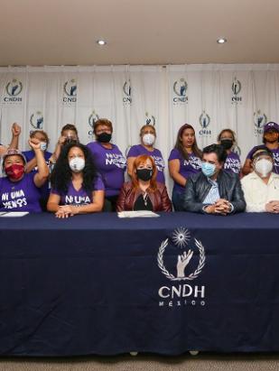 CNDH y Ni Una Menos firman convenio de colaboración para fortalecer y agilizar la atención a víctimas