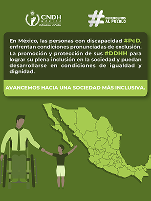 En México, las personas con discapacidad #PcD, enfrentan condiciones pronunciadas de exclusión.