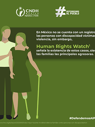 En México no se cuenta con un registro de las personas con discapacidad víctimas de violencia