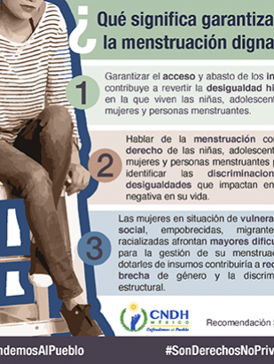 ¿Qué significa garantizar la menstruación digna?