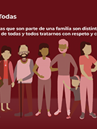 Las personas que son parte de una familia son distintas entre sí.