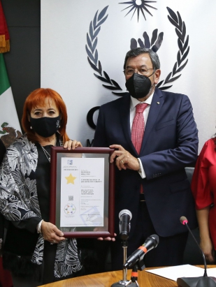 CNDH recibe certificación de la norma mexicana NMX-R-025-SCFI-2015 en materia de igualdad laboral y no discriminación