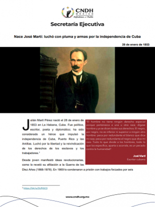 Nace José Martí: luchó con pluma y armas por la independencia de Cuba