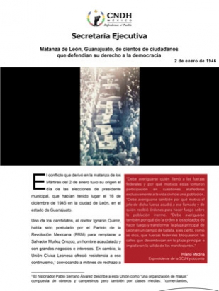 Matanza de León, Guanajuato, de cientos de ciudadanos que defendían su derecho a la democracia