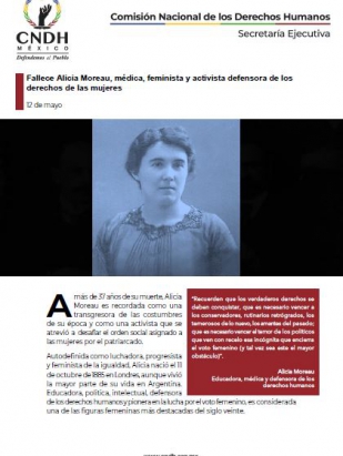 Fallece Alicia Moreau, médica, feminista y activista defensora de los derechos de las mujeres