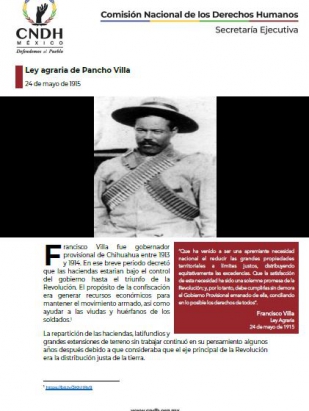 Ley agraria de Pancho Villa