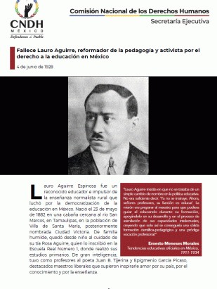 Fallece Lauro Aguirre, reformador de la pedagogía y activista por el derecho a la educación en México