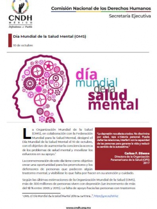 Día Mundial de la Salud Mental (OMS)