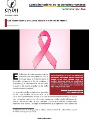 Día Internacional de Lucha contra el Cáncer de Mama