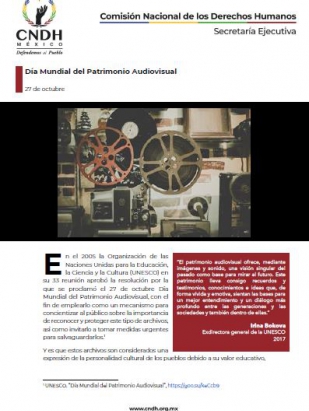 Día Mundial del Patrimonio Audiovisual