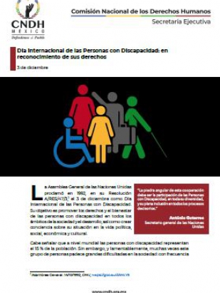 Día Internacional de las Personas con Discapacidad: en reconocimiento de sus derechos