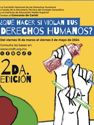 Concurso de Cartel ¿Qué hacer si violan tus Derechos Humanos?