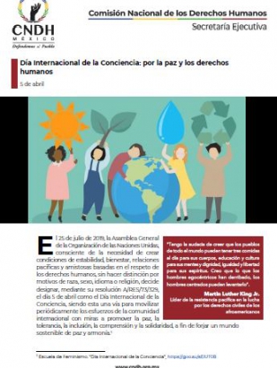 Día Internacional de la Conciencia: por la paz y los derechos humanos