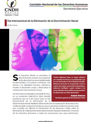 Día Internacional de la Eliminación de la Discriminación Racial