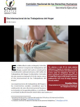 Día Internacional de las Trabajadoras del Hogar
