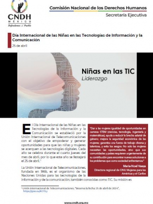 Día Internacional de las Niñas en las Tecnologías de Información y la Comunicación
