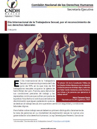 Día Internacional de la Trabajadora Sexual, por el reconocimiento de sus derechos laborales