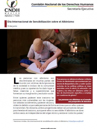 Día Internacional de Sensibilización sobre el Albinismo