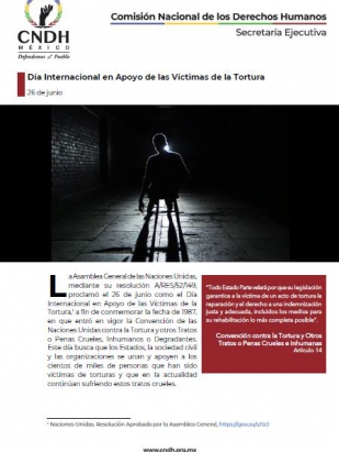 Día Internacional en Apoyo de las Víctimas de la Tortura