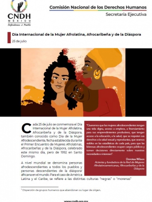 Día Internacional de la Mujer Afrolatina, Afrocaribeña y de la Diáspora